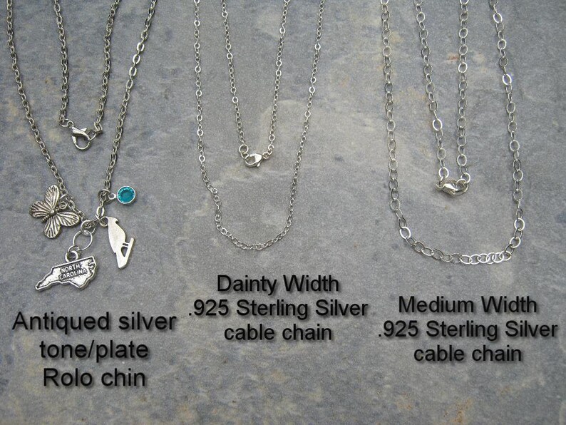 Jewel Tie 925 Sterling Silver NC State Pendant Bail Only Jewel Tie 925 Sterling Silver NC State Pendant Bail Only