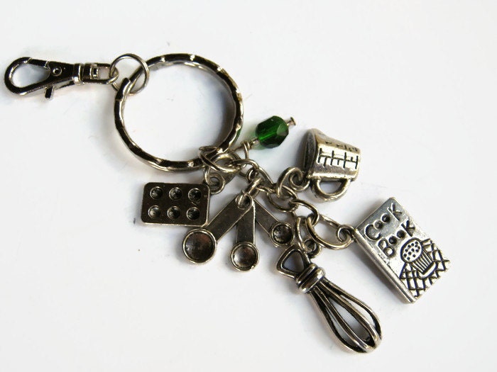 Personalized Baker Keychain, Baking Zipper Pull, Cupake Muffin Tin ...