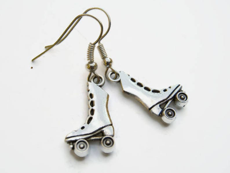 Roller Skates Earrings Personalized Skate Earrings Sports Etsy