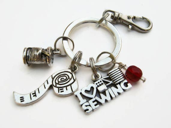 Zipper Charms - Buttons and Scissor - Sew Sweetness