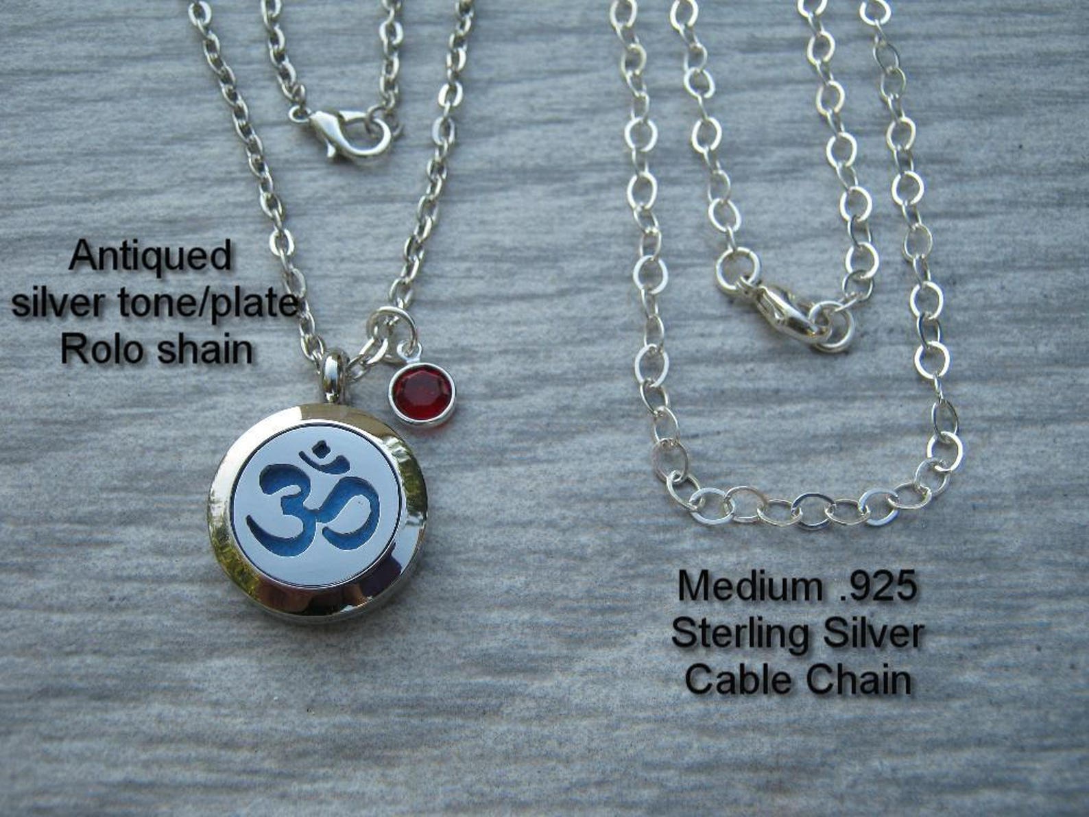 Om Mini Diffuser Necklace Personalized Aromatherapy Necklace Etsy