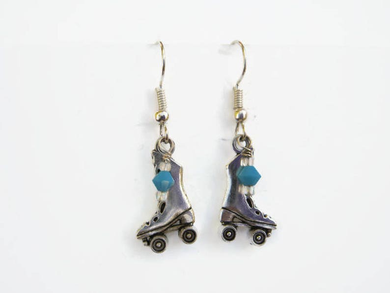 Roller Skates Earrings Personalized Skate Earrings Sports Etsy