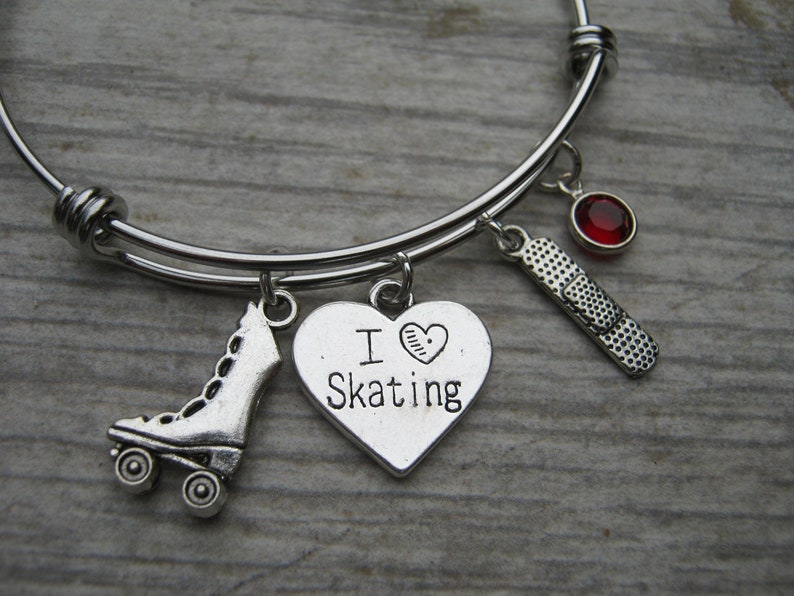 Personalized Roller Derby Bracelet Expandable Bangle Etsy