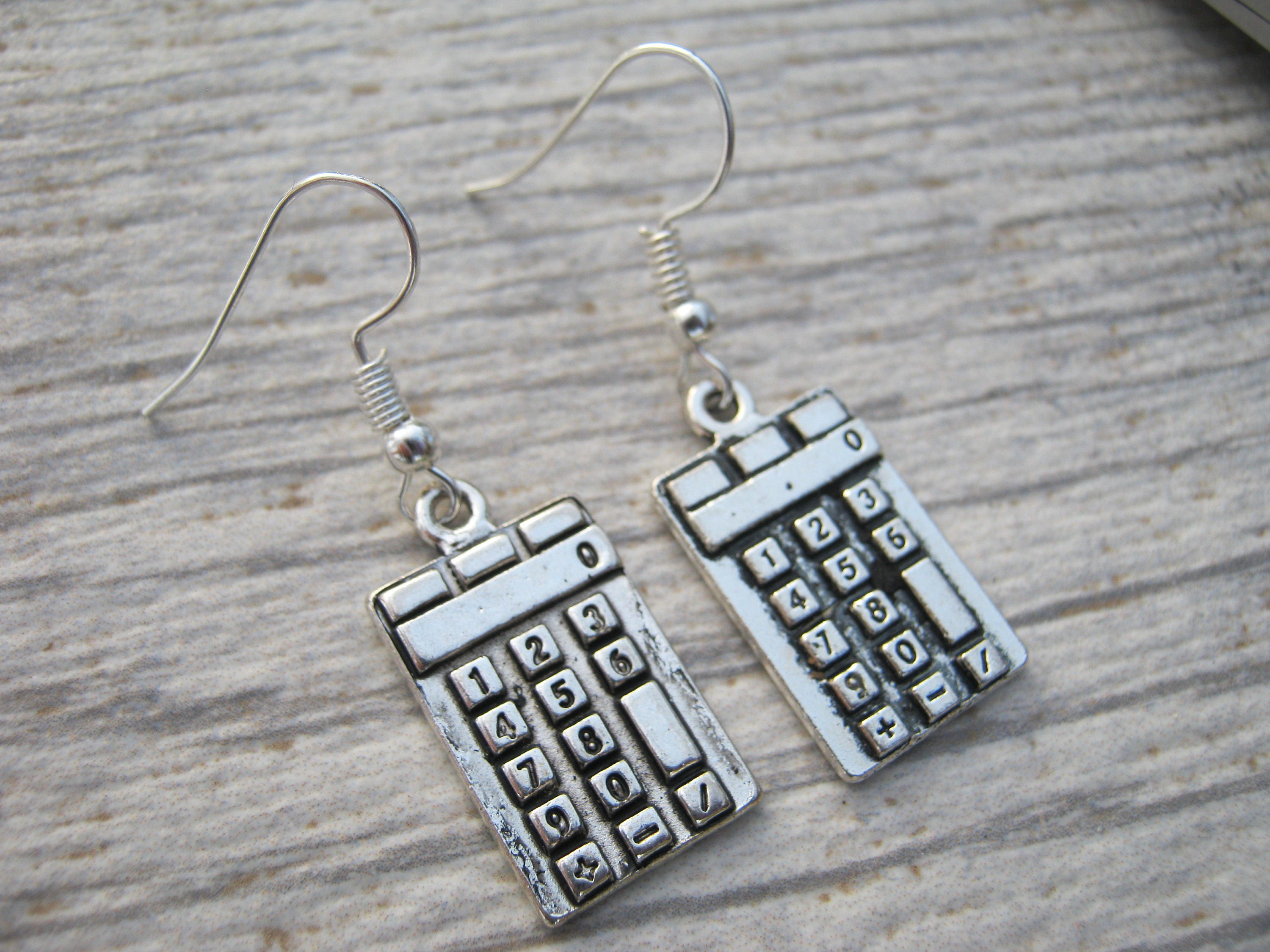 Calculator Earrings Personalized Retro Earrings Career Hobby Etsy Canada