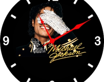 Michael Jackson Wall Clock – Acrylic Art Home Decor - 11.5" Diameter - Custom Made in the United States - A5