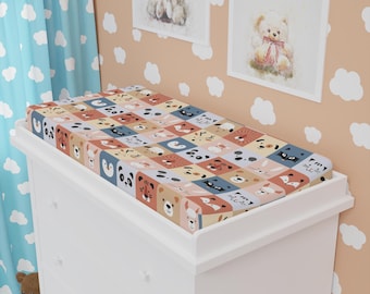 Rainbow Baby Changing Pad Cover, Jersey Knit Nursery Bedding, Gender Neutral Gift