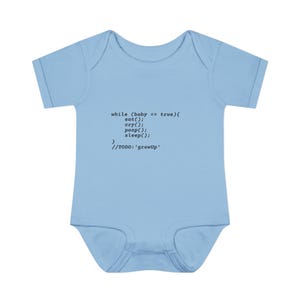 Body divertido para bebé programador, body para bebé con diseño de bucle infinito, regalo para bebé aficionado a la informática, regalo para papá programador, ropa tecnológica para bebé, regalo para bebé informático