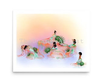 Art Print, Mermaid Lagoon