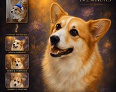 Custom Pet Portrait from Photo | Dog Portrait | Cat Portrait | 1 Portrait | Memorial Gift | Free Preview Before Purchase | Digital Download