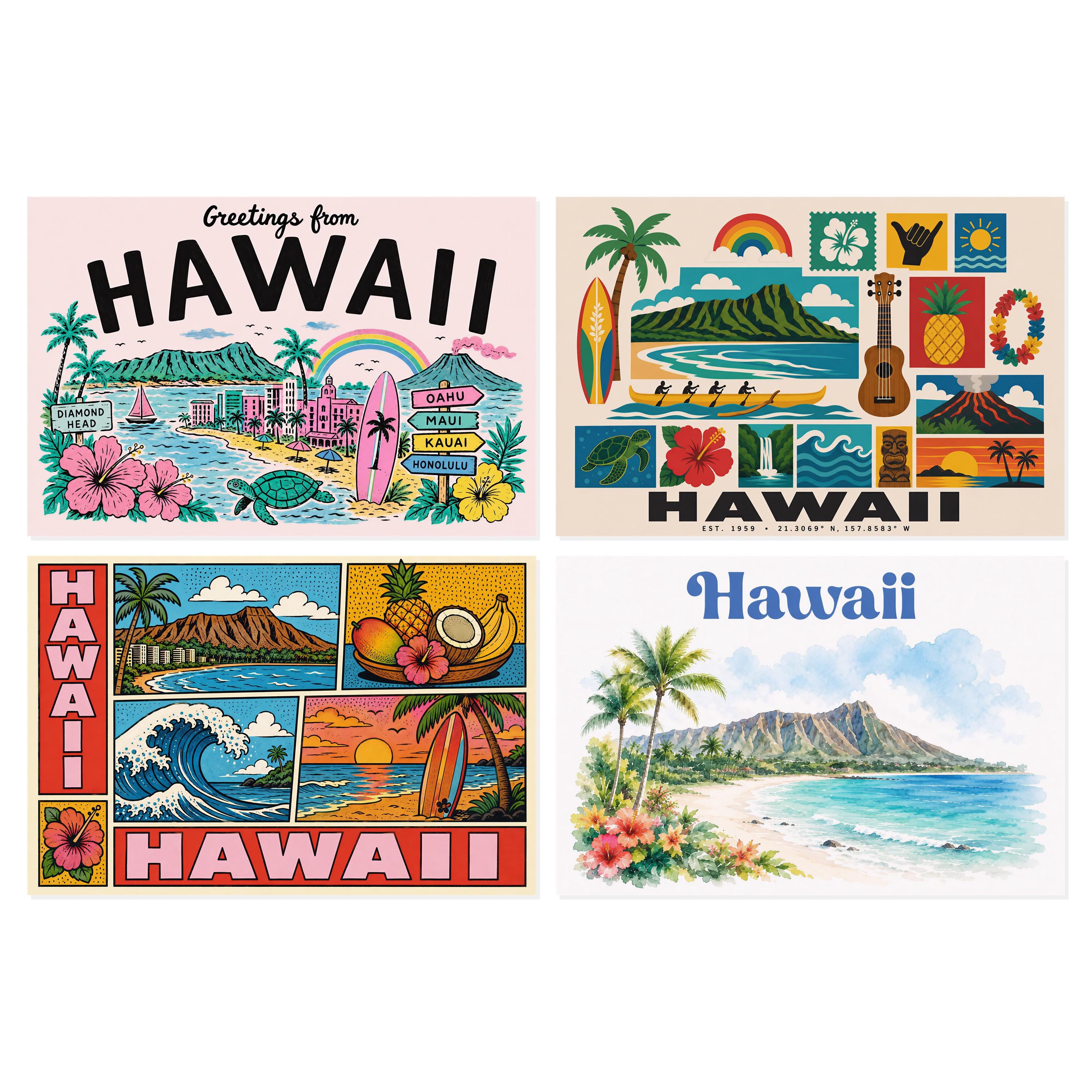 Hawaii vintage postcard - Etsy 日本