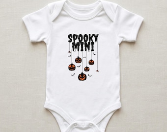 Spooky Mini Family Matching Halloween Baby short sleeve onesie