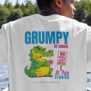 Grumpy Alligator St. Pete Florida T-Shirt | Sunshine Makes Me Salty