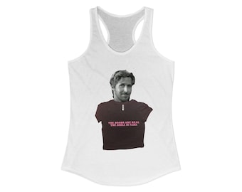 Camiseta sin mangas estilo racerback con meme de Ryan Gosling / Camiseta sin mangas con gráfico irónico y divertido / Camiseta sin mangas con estética Y2K a la moda / Regalo sarcástico de cultura pop para ella