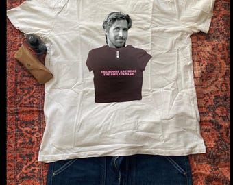 Camiseta con meme de Ryan Gosling, camiseta gráfica irónica y divertida, camiseta con estética Y2K, regalo sarcástico de cultura pop para él o ella, diseño creativo para parejas.