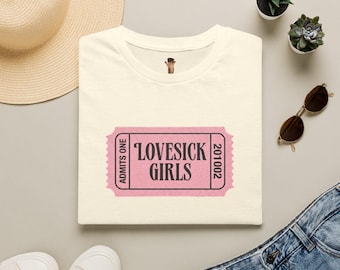 Camiseta de verano "Lovesick Girl" con detalle de gatito