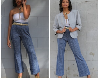 Vintage 70er Jahre Glocke Böden Hose Fackeln Beeline S/M