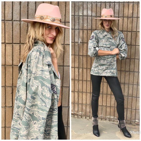 Military jacket camouflage camo cool S M