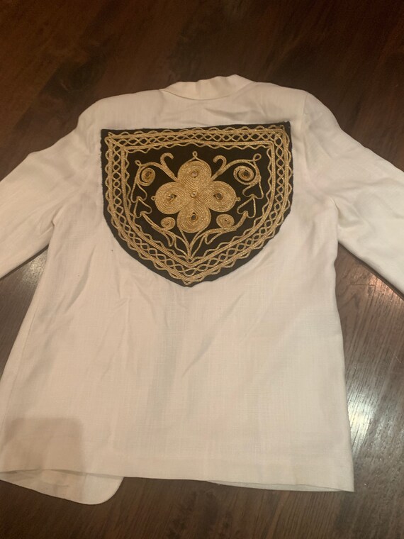 80s oversize Blazer Jacket patchwork - image 8