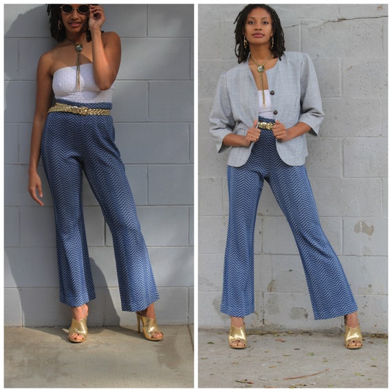 Vintage 70s bell bottoms pants flares Beeline S/M - image 1