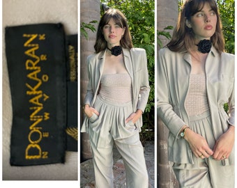 80s Donna Karan NY high waist Trousers Pants chic Small