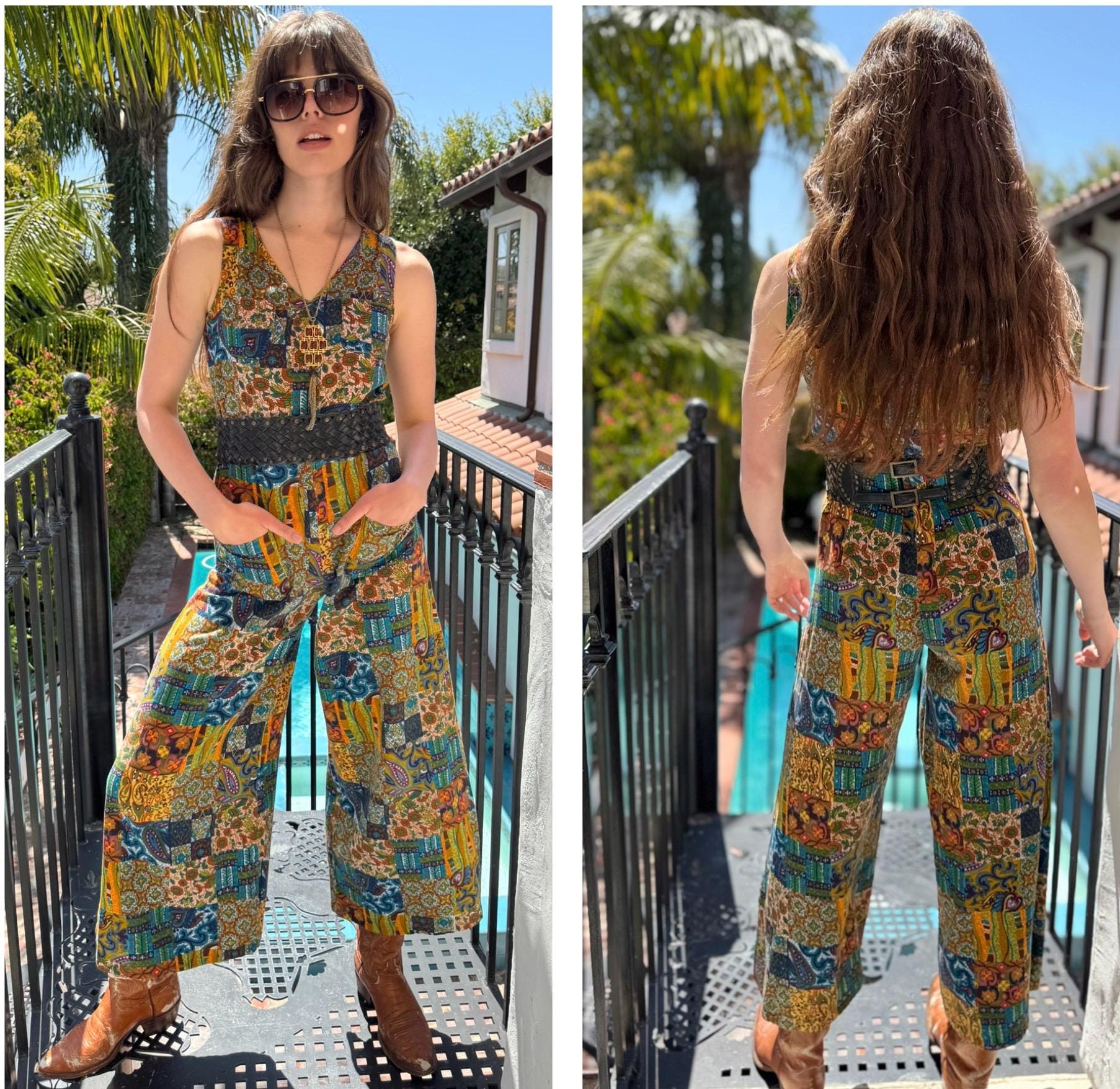 パンツ 60's USN Faded Design Jumpsuits This darling 60's bold