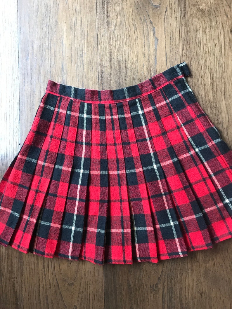 Vintage 80s Tartan Mini Skirt School Girl Skirt Plaid High - Etsy UK