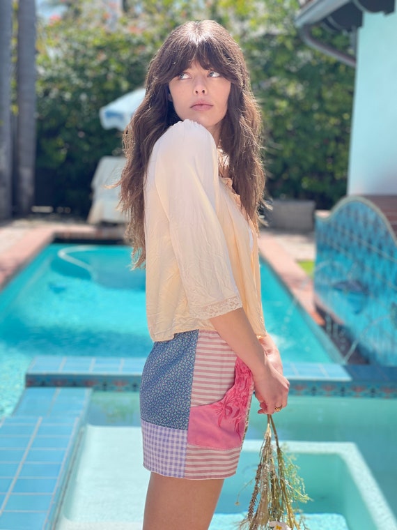 Handmade patchwork Cottage Core Charmimg shorts w… - image 8