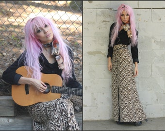 Vintage 70s Maxi  Coat Dress Boho by Bullocks Wilshire Exquisite XS S M