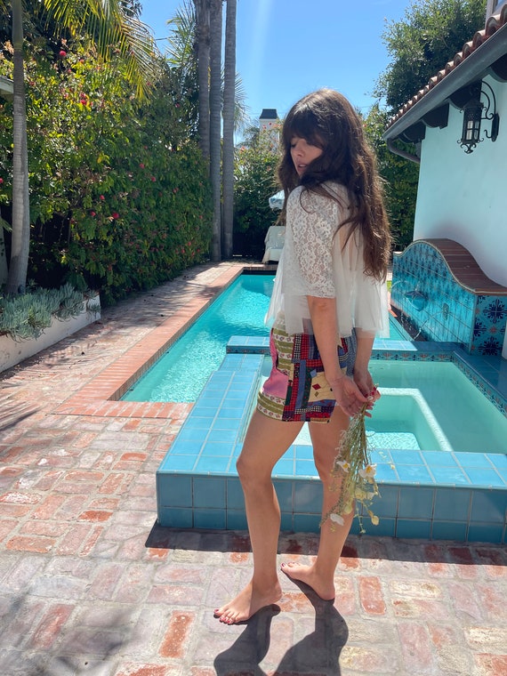 Handmade patchwork Cottage Core Charmimg shorts w… - image 5