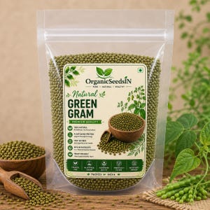 Feijão mungo verde | Feijão mungo natural | Leguminosas inteiras secas | Vários tamanhos disponíveis
