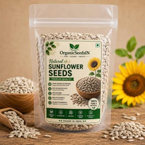 Graines de tournesol | Amandes séchées naturelles | Graines comestibles crues | Plusieurs tailles disponibles