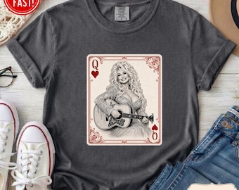 Dolly Queen of Hearts Vintage Country Music Shirt, Comfort Colors Tee, Retro Western Graphic, Country Singer Shirt, RIP Dolly