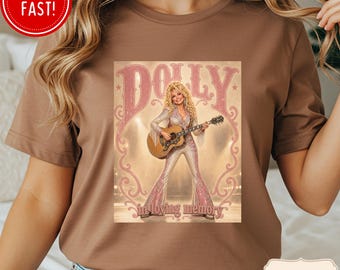 Dolly Portrait T-shirt, Comfort Colors Vintage Country Music Legend Tee, Dolly Tribute Shirt, In Loving Memory Dolly Tshirt