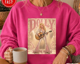 Dolly Tribute Sweatshirt, In Loving Memory Dolly Sweater, Country Music Legend Shirt, Vintage Western Dolly Inspired Sweatshirt