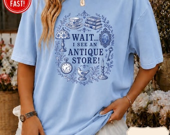 Comfort Colors® Antique Store Graphic Shirt, Vintage Store Tee, Thrifting Cottagecore, Vintage China TShirt, Flea Market Tshirt