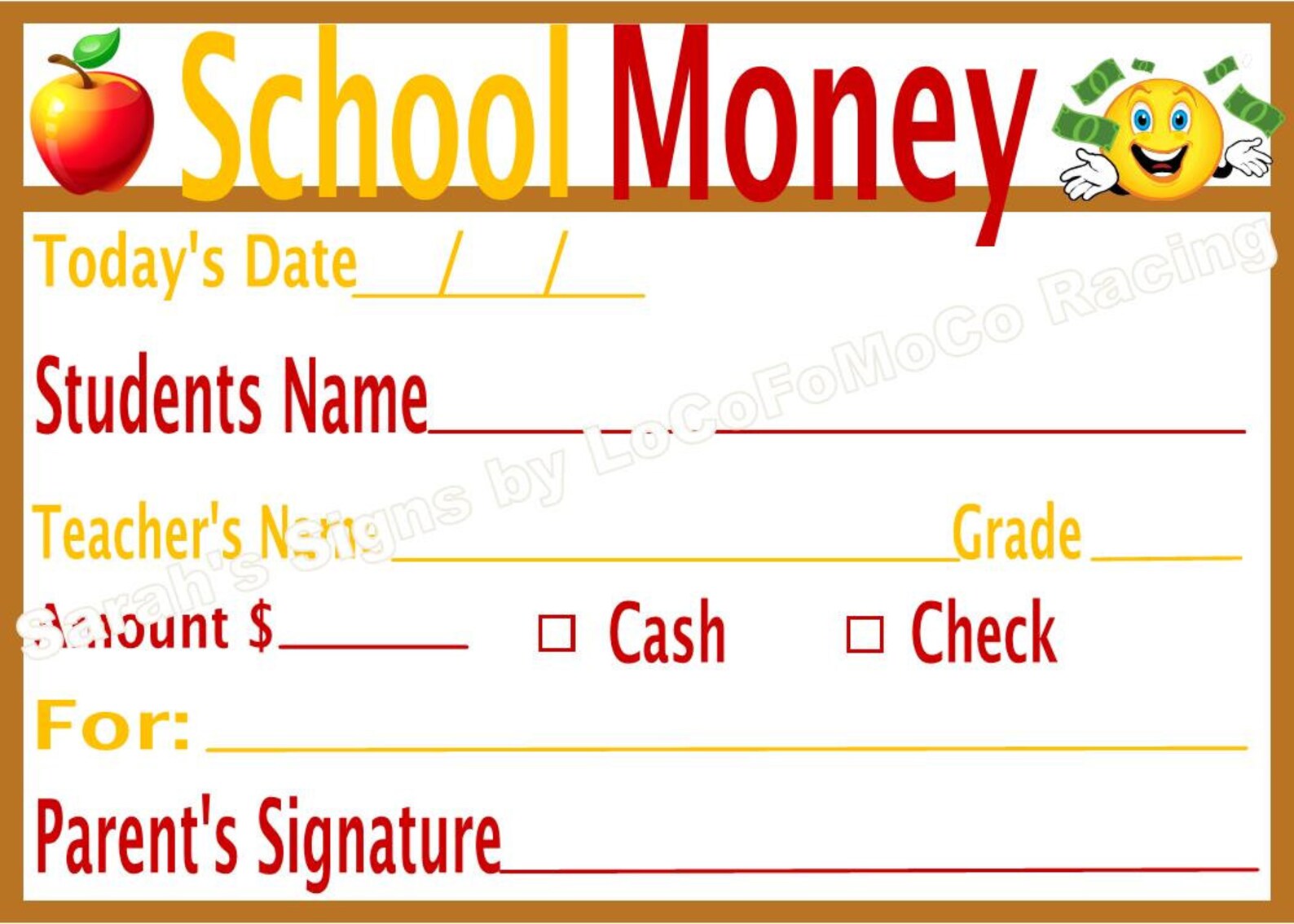 School Money Printables - Etsy
