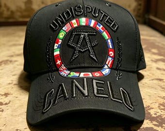 DandyHats x Canelo Undisputed, Hats, Military Caps, Slouchy Caps, Snapback, Unique Statement Hat, Ideal Gift for Friends & Loved Ones