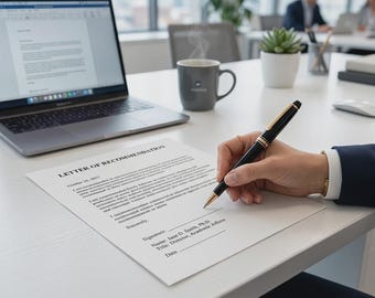 Professional Letter of Recommendation Template (Word PDF)