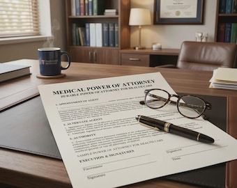 Medical Power of Attorney Template, Healthcare Agent Form (PDF Word)