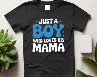 Camiseta "Niño ama a mamá", camiseta estampada para el Día de la Madre para hijos.