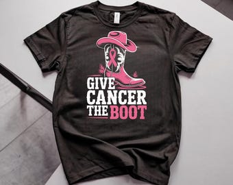 ピンクリボン柄ウエスタンカウガールシャツ、乳がん啓発Tシャツ
