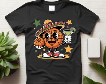 Funny Basketball Shirt, Cinco de Mayo Fiesta Sports Tee