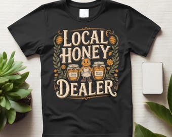 Camiseta para Apicultor e Vendedor Local de Mel, Camiseta Divertida para Amantes de Apicultura e Mel