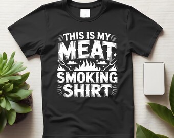 Esta es mi camiseta para ahumar carne, divertida camiseta para barbacoa para fanáticos de Pitmaster Smoker.