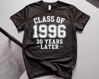 Class of 1996 Reunion Shirt, Vintage 30 Year Alumni Tee