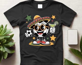 Funny Cinco de Mayo Soccer Shirt, Fiesta Sport Tee for Soccer Fans and Players