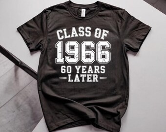 Class of 1966 Reunion 60 Year Shirt, Vintage Alumni Tee for 60th Anniversary Celebration