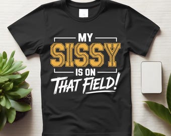 Camiseta Softball Sister, Mi hermanita está en ese campo, camiseta para el día del partido
