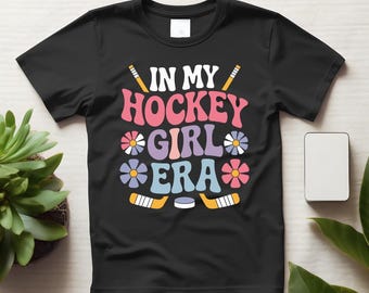 In meinem Ice Hockey Girl Era Shirt, trendiges Sportfan-Grafik-T-Shirt für Frauen