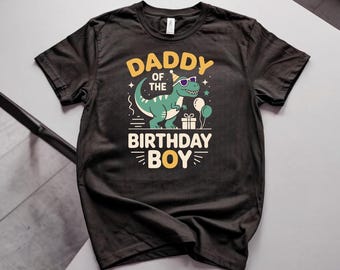 誕生日パーティーのパパ、T-Rex恐竜Tシャツ、面白いパパTシャツ